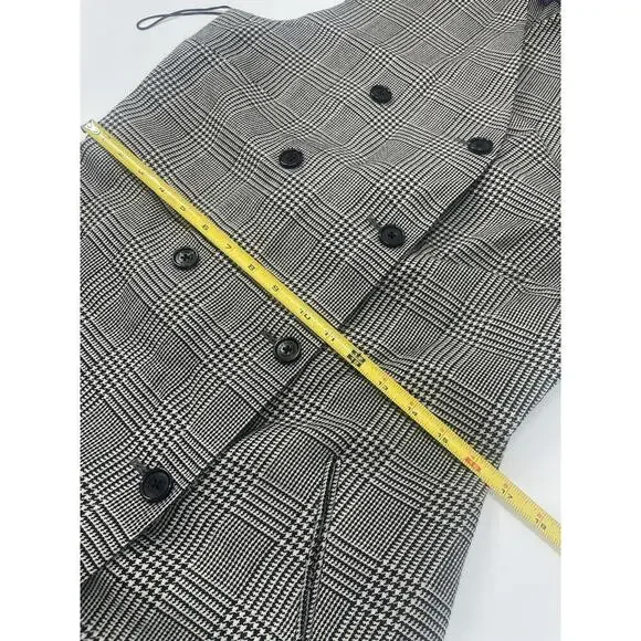 Ralph Lauren Collection Purple Label Wool Dress Double-Breasted Classic Plaid 14 - Picture 8 of 12